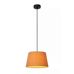 Lucide Woolly - hanglamp - Ø 28 x 150 cm - okergeel 