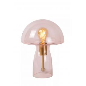 Lucide Fungo - tafellamp - Ø 23 x 28 cm - roze