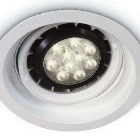 ONE Light Adjustable R111 Shop - inbouwspot - Ø 170 mm, Ø 165 mm inbouwmaat - wit