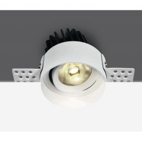 ONE Light Trimless COB Spot - inbouwspot - Ø 75 mm, Ø 75 mm inbouwmaat - 12W dimbare LED incl. - wit