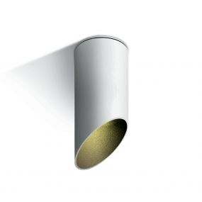 ONE Light Decorative Cut Cylinders - opbouwspot 1L - Ø 6 x 15 cm - wit en zwart