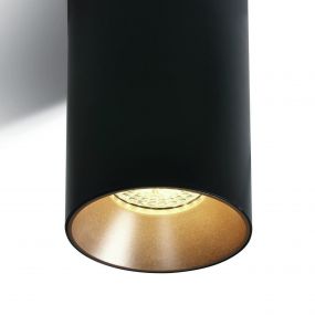 ONE Light Chill Out Cylinder GU10 - opbouwspot 1L - Ø 7,5 x 13,5 cm - zwart