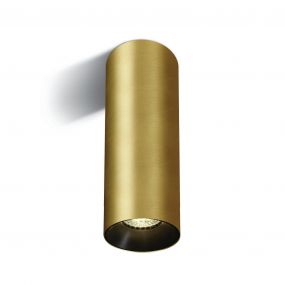 ONE Light Chill Out Cylinder GU10 - opbouwspot 1L - Ø 7,5 x 25 cm - geborsteld messing