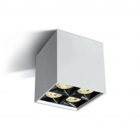 ONE Light Mirror Square Boxes - plafondverlichting - 8,5 x 8,5 x 8,8 cm - 15W LED incl. - wit