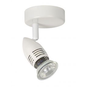 Lucide Caro 1 - opbouwspot - 9 x 13 x 9 cm - 5W LED incl. - wit 
