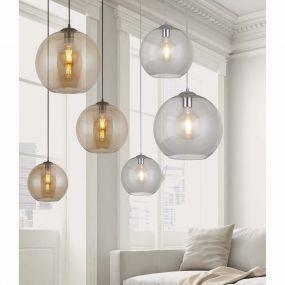 Searchlight Balls - hanglamp - Ø 30 x 120 cm - amber