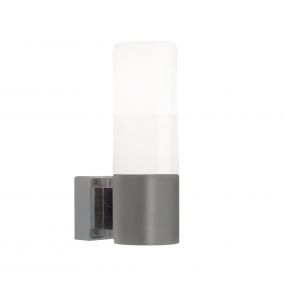 Nordlux Tangens - wandverlichting - 6 x 18,5 cm - IP44 - geborsteld staal en opaal wit