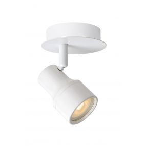 Lucide Sirene 1 - opbouwspot - 10 x 14 x 10 cm - 4,5W dimbare LED incl. - IP44 - wit