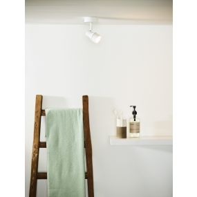 Lucide Sirene 1 - opbouwspot - 10 x 14 x 10 cm - 4,5W dimbare LED incl. - IP44 - wit