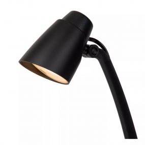 Lucide Ludo - bureaulamp - 15,6 x 19,1 x 40,2 cm - 4,5W LED incl. - zwart  