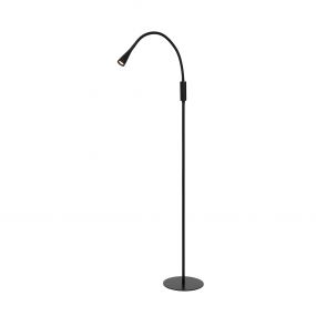 Lucide Zozy - staanlamp -  Ø 22 x 145 cm - 3 stappen dimbaar - 4W LED incl. - zwart