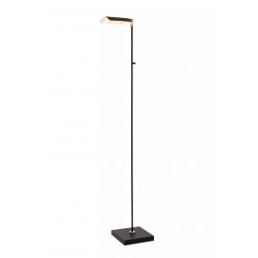 Lucide Aaron - vloerlamp - 20 x 20 x 134 cm - 10W dim to warm LED incl. - zwart  