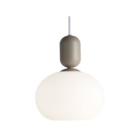 Nordlux Notti - hanglamp - Ø 20 x 223,8 cm - grijs en wit