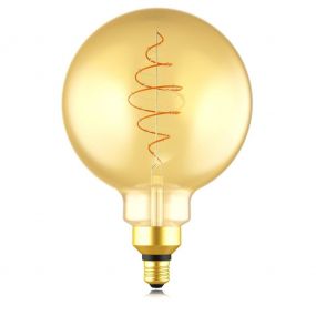 Nordlux LED filament lamp - Ø 20 x 28,3 cm - E27 - 8,5W dimbaar - 2000K - amber