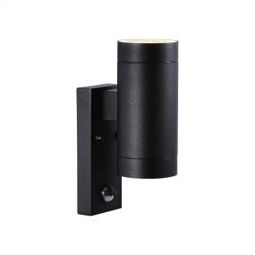 Nordlux Tin Maxi Sensor - buiten wandverlichting met bewegingsdetector - 7,6 x 22 x 12,5 cm - IP54 - zwart