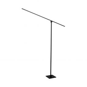 Lucide Agena - staanlamp - 142,5 cm - 14,5W dimbare LED incl. - zwart