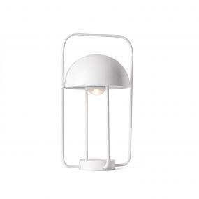 Faro Jellyfish - draagbare lamp - Ø 31 x 17 cm - 3W LED incl. - mat wit