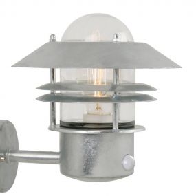 Nordlux Blokhus Sensor - buiten wandverlichting met bewegingsmelder - 22 x 23 cm - IP54 - gegalvaniseerd staal