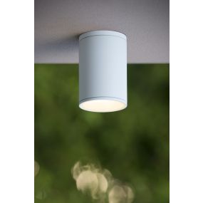 Lucide Tubix - opbouwspot - Ø 10,8 x 15,3 cm - IP54 - wit