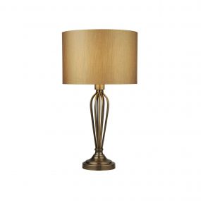 Searchlight - tafellamp - Ø 33 x 60 cm - antiek brons en messing