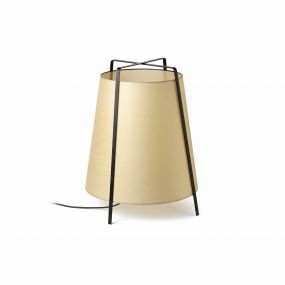 Faro Akane - staanlamp - Ø 48,5 x 59,5 cm - beige en zwart
