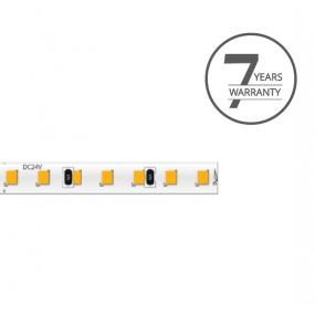 KLUS LED strip - 0,5cm breed, 500cm lengte - 24Vdc - dimbaar - 9,1W LED per meter - 196 LEDs per meter - IP20 - 3000K