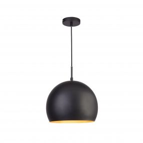 Searchlight Industrial Pendants - hanglamp - Ø 30 x 155 cm - zwart