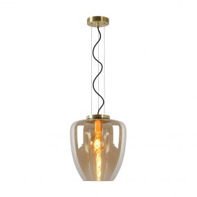 Lucide Florien - hanglamp - Ø 28 x 161 cm - amber