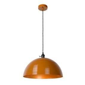 Lucide Marne - hanglamp - Ø 40 x 150 cm - okergeel