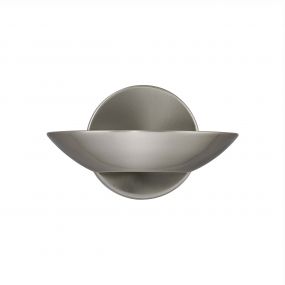 Searchlight Wall - wandverlichting - 17 x 11 cm - 8W LED incl. - satijn zilver