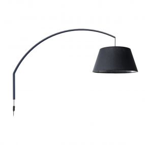 VK Lighting Afti - wandlamp met schakelaar - 146,4 x 50 x 93,7 cm - zwart