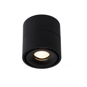 Lucide Yumiko - opbouwspot 1L - Ø 7,8 x 8,2 cm - 8W dimbare LED incl. - zwart
