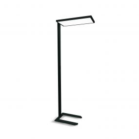 ONE Light Office Floor Stand Range - vloerlamp - 200 cm - 60W dimbare LED incl - zwart