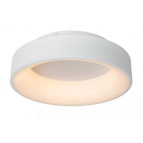 Lucide Mirage - plafondlamp - Ø 38 x 11,5 cm - 22W dimbare LED incl. - wit