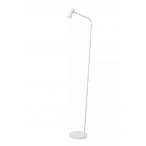 Lucide Stirling - oplaadbare vloerlamp - 28 x 20 x 137,5 cm - 3 stap dimmer - 3W dimbare LED incl. - wit 
