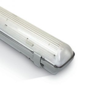 ONE Light Range For T8 LED Tubes - 65,5 x 8 x 8 cm - IP65 - grijs