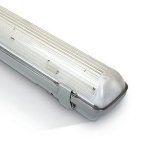 ONE Light Range For T8 LED Tubes - 126,5 x 8 x 7 cm - IP65 - grijs