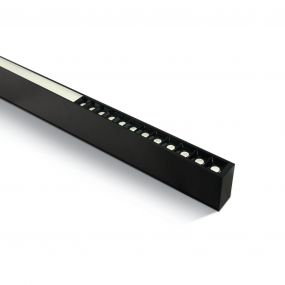 ONE Light LED Linear Profiles - plafond/hanglamp - 120 x 7 x 3,5 cm - 40W LED incl. - zwart - warm witte lichtkleur