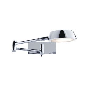 Searchlight Wall Flexible Arms - wandverlichting - 12 x 20 x 55 cm - 4W LED incl. - chroom