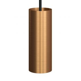Creative Cables Tube - hanglamp 1L - Ø 12,5 x Ø 6 x 190 cm - geborsteld brons