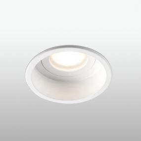 Faro Hyde - inbouwspot - Ø 89 mm, Ø 83 mm inbouwmaat - IP44 - mat wit