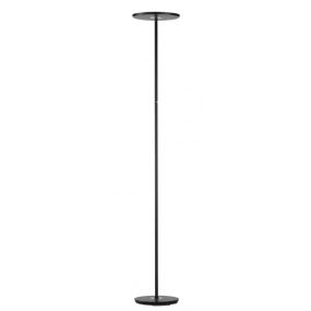 Fischer & Honsel Caleb - staanlamp - Ø 30 x 180 cm - 41W dimbare LED incl. - zwart