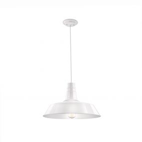 Nova Luce Osteria - hanglamp - Ø 46 x 115 cm - wit