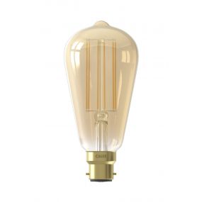 Calex LED lamp - Ø 6,4 x 14 cm - B22 - 4W - dimbaar - 2100K - amber