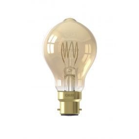 Calex LED lamp - Ø 6 x 10,8 cm - B22 - 4,3W - dimbaar - 2100K - amber