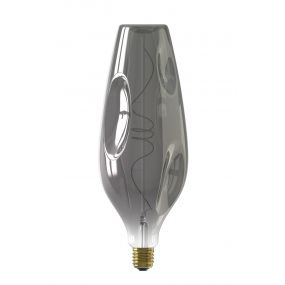 Calex Barcelona LED lamp - Ø 11 x 30,7 cm - E27 - 4W - dimbaar - 1800K - titanium
