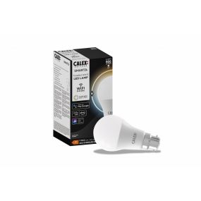 Calex Smart LED lamp - Ø 6 x 10,6 cm - B22 - 9W - dimfunctie via app - 2200 tot 4000K - ambiance white