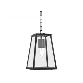 Searchlight Lanterns - hanglamp - 18 x 18 x 79 cm - zwart