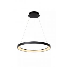 Lucide Vidal - hanglamp - Ø 58 x 70 cm - 50W LED incl. - zwart