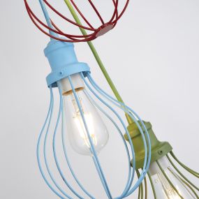 Searchlight Kids - hanglamp - Ø 26 x 160 cm - multicolour